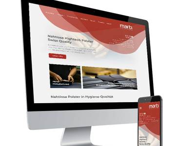 marti — Website am Desktop