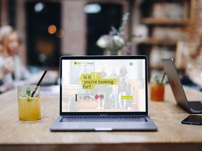 myTalentscout — Website am Laptop